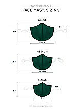 Alt View 1 Thumbnail - Hunter Green Crepe Reusable Face Mask