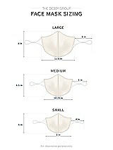 Alt View 1 Thumbnail - Ivory Crepe Reusable Face Mask