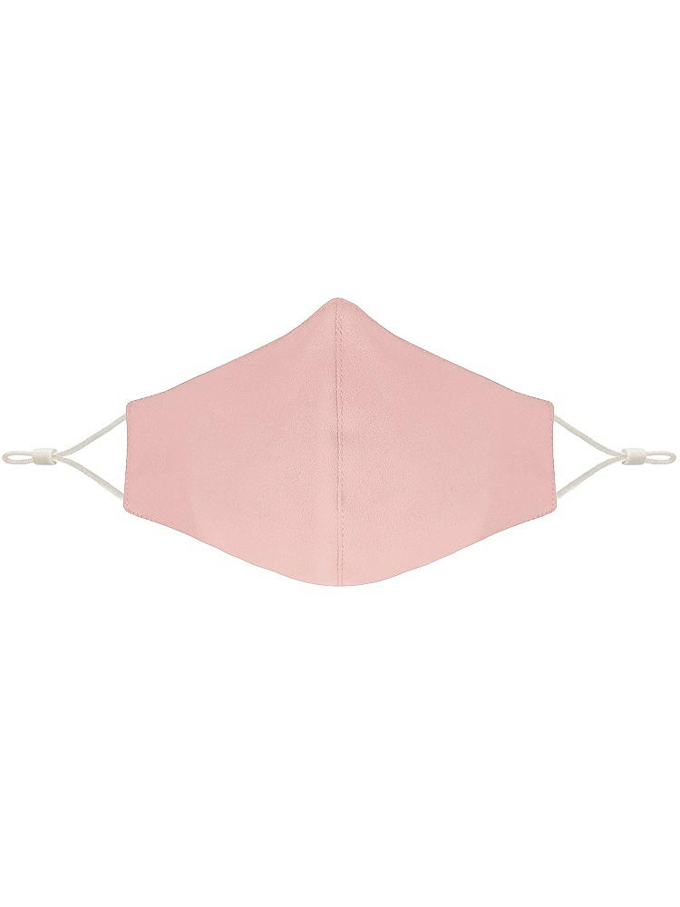 Front View - Rose - PANTONE Rose Quartz Crepe Reusable Face Mask