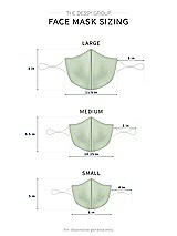 Rear View Thumbnail - Celadon Rococo Lace Reusable Face Mask