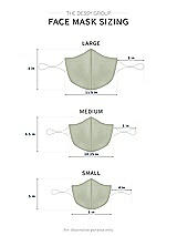 Alt View 1 Thumbnail - Celadon Soft Jersey Reusable Face Mask