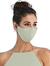 Alt View 2 Thumbnail - Celadon Soft Jersey Reusable Face Mask