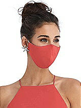 Alt View 2 Thumbnail - Perfect Coral Soft Jersey Reusable Face Mask