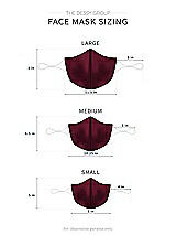 Alt View 1 Thumbnail - Cabernet Lux Velvet Reusable Face Mask