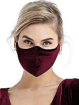 Alt View 2 Thumbnail - Cabernet Lux Velvet Reusable Face Mask