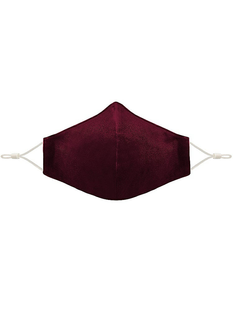 Front View - Cabernet Lux Velvet Reusable Face Mask