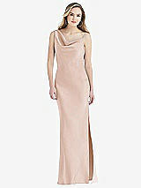 Front View Thumbnail - Cameo Asymmetrical One-Shoulder Cowl Maxi Slip Dress