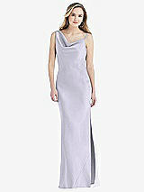 Front View Thumbnail - Silver Dove Asymmetrical One-Shoulder Cowl Maxi Slip Dress