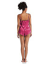 Rear View Thumbnail - Shocking Satin Lounge Shorts with Pockets - Kat