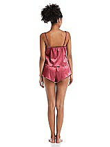 Rear View Thumbnail - Nectar Satin Lounge Shorts with Pockets - Kat