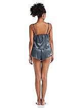 Rear View Thumbnail - Silverstone Satin Lounge Shorts with Pockets - Kat