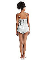 Rear View Thumbnail - Sterling Satin Lounge Shorts with Pockets - Kat