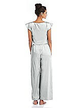 Rear View Thumbnail - Sterling Satin Ankle Wide-Leg Lounge Pants - Vic