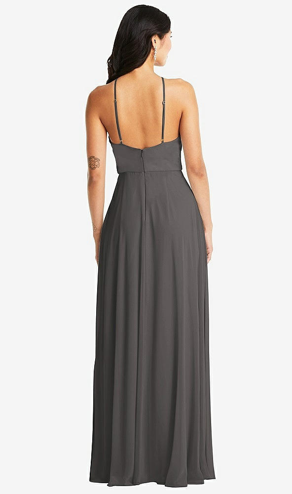 Back View - Caviar Gray Bella Bridesmaids Dress BB129