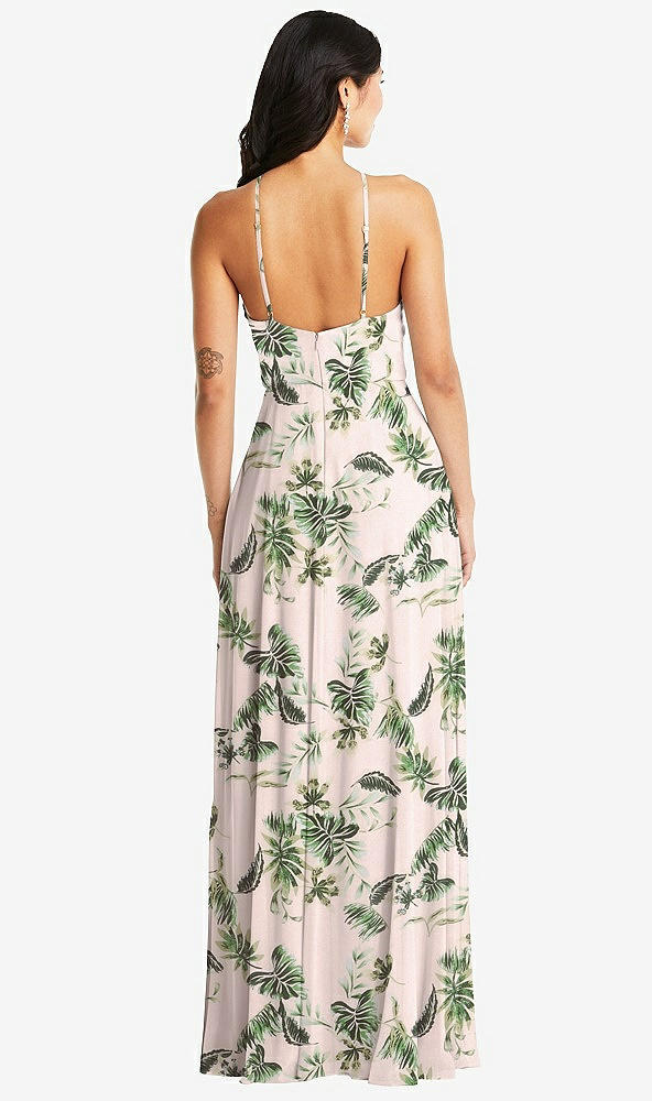 Back View - Palm Beach Print Bella Bridesmaids Dress BB129