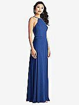 Side View Thumbnail - Classic Blue Bella Bridesmaids Dress BB129