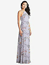 Side View Thumbnail - Butterfly Botanica Silver Dove Bella Bridesmaids Dress BB129