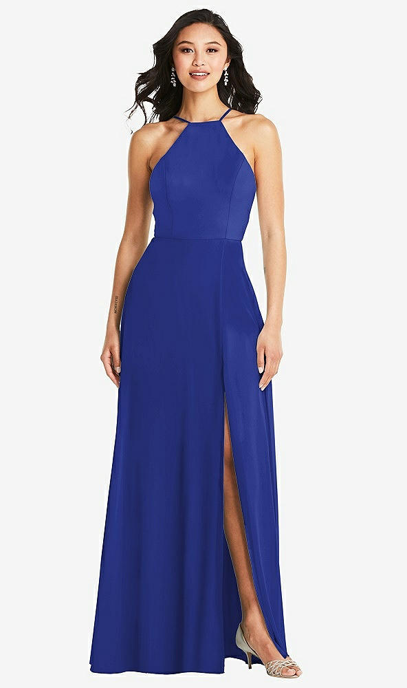 Front View - Cobalt Blue Bella Bridesmaids Dress BB129