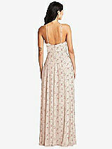 Rear View Thumbnail - Coquette Floral Print Bella Bridesmaids Dress BB129