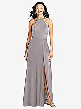 Front View Thumbnail - Cashmere Gray Bella Bridesmaids Dress BB129