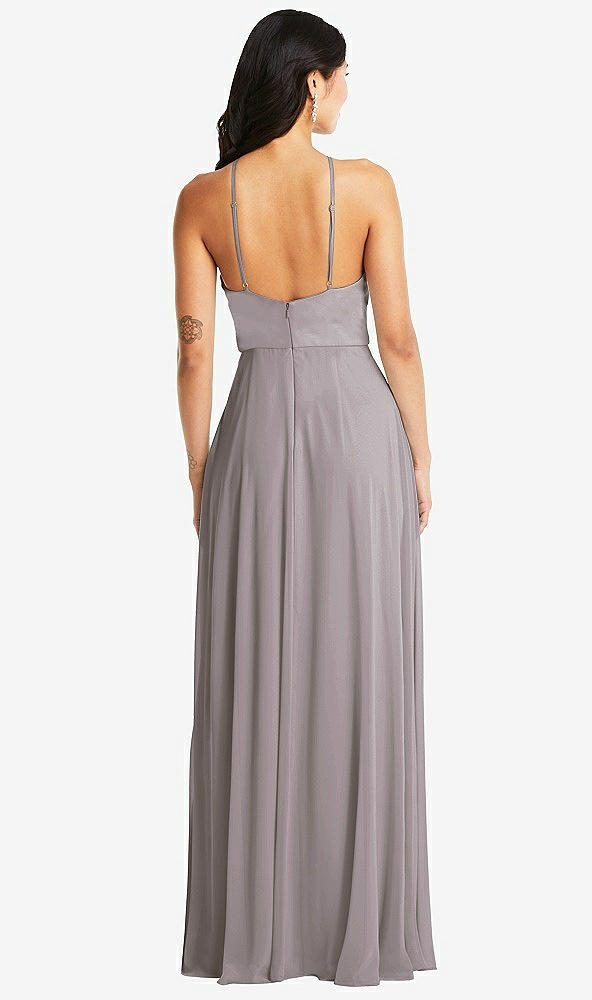 Back View - Cashmere Gray Bella Bridesmaids Dress BB129