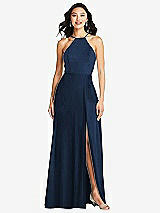 Front View Thumbnail - Midnight Navy Bella Bridesmaids Dress BB129