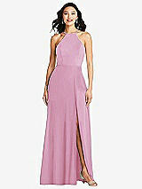 Front View Thumbnail - Powder Pink Bella Bridesmaids Dress BB129