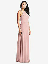 Side View Thumbnail - Rose - PANTONE Rose Quartz Bella Bridesmaids Dress BB129