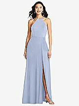 Front View Thumbnail - Sky Blue Bella Bridesmaids Dress BB129