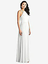 Side View Thumbnail - White Bella Bridesmaids Dress BB129