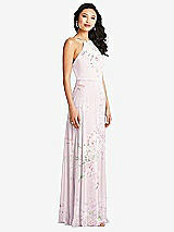 Side View Thumbnail - Watercolor Print Bella Bridesmaids Dress BB129