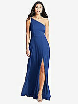 Front View Thumbnail - Classic Blue Bella Bridesmaids Dress BB130