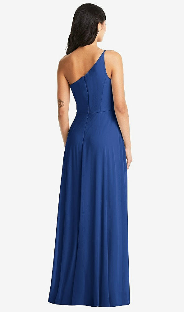 Back View - Classic Blue Bella Bridesmaids Dress BB130