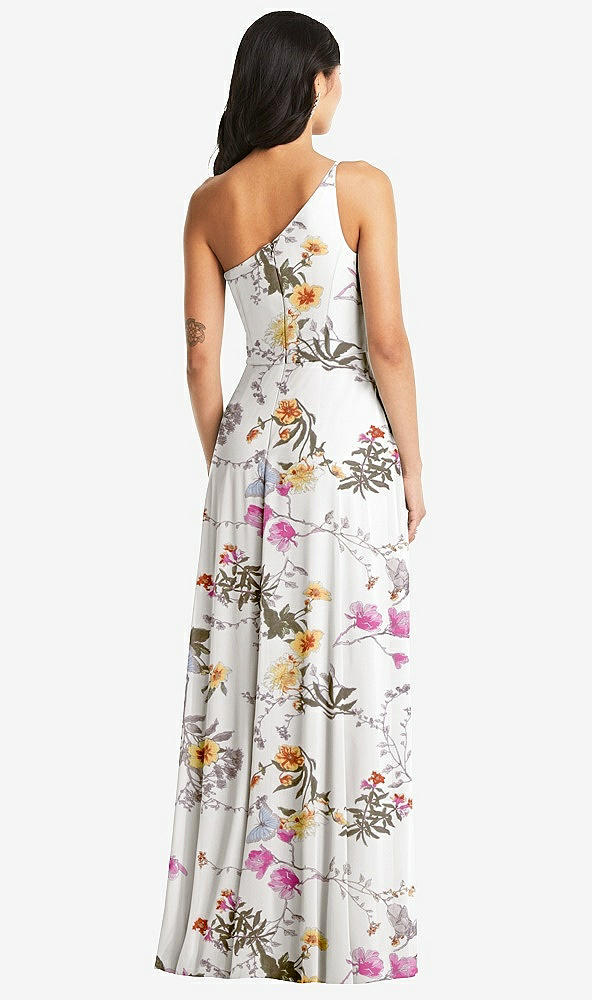 Back View - Butterfly Botanica Ivory Bella Bridesmaids Dress BB130