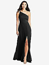 Front View Thumbnail - Black Bella Bridesmaids Dress BB130