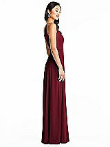 Side View Thumbnail - Burgundy Bella Bridesmaids Dress BB130