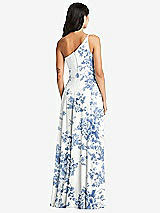 Rear View Thumbnail - Cottage Rose Dusk Blue Bella Bridesmaids Dress BB130