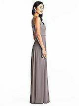 Side View Thumbnail - Cashmere Gray Bella Bridesmaids Dress BB130