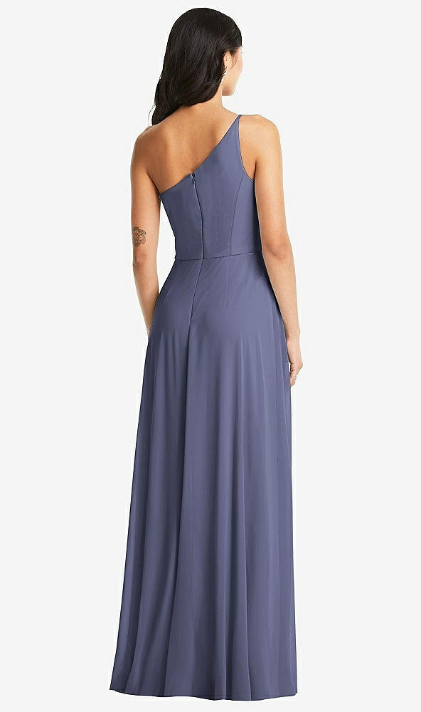 Back View - French Blue Bella Bridesmaids Dress BB130