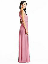 Side View Thumbnail - Peony Pink Bella Bridesmaids Dress BB130