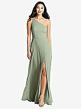 Front View Thumbnail - Sage Bella Bridesmaids Dress BB130