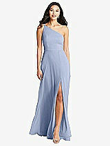 Front View Thumbnail - Sky Blue Bella Bridesmaids Dress BB130