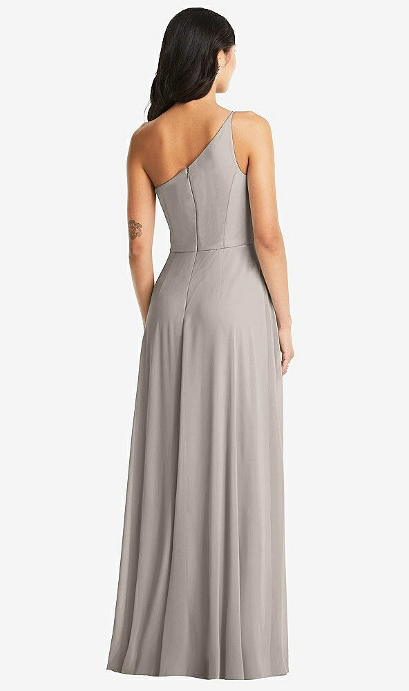 Back View - Taupe Bella Bridesmaids Dress BB130