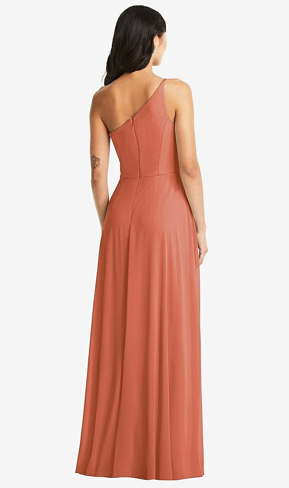 Back View - Terracotta Copper Bella Bridesmaids Dress BB130