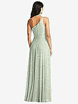 Rear View Thumbnail - Vintage Primrose Sage Bella Bridesmaids Dress BB130