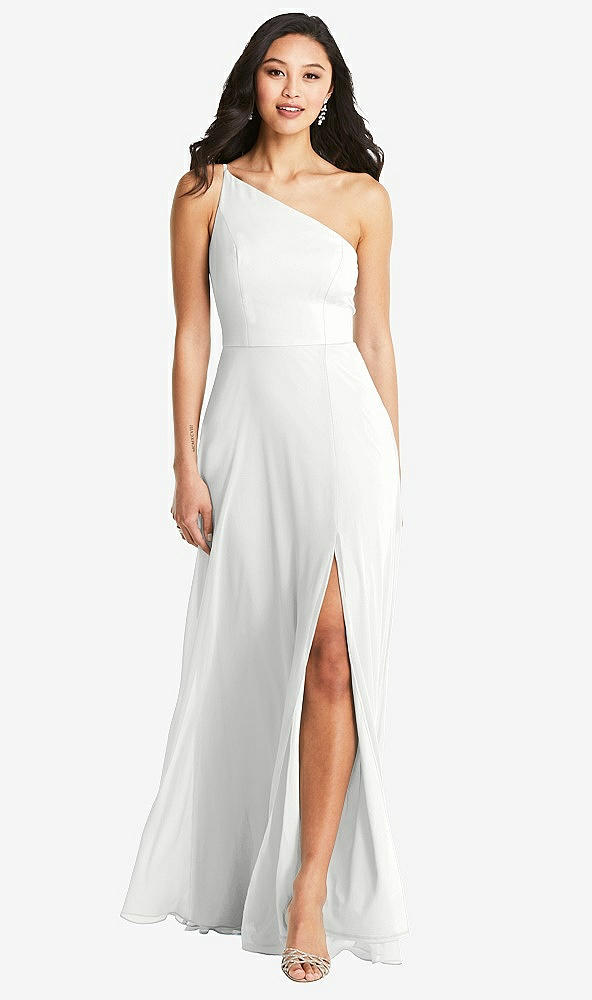 Front View - White Bella Bridesmaids Dress BB130