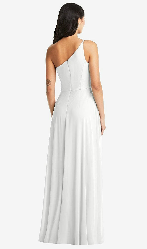 Back View - White Bella Bridesmaids Dress BB130