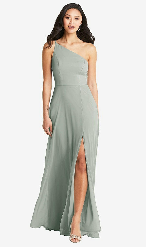 Front View - Willow Green Bella Bridesmaids Dress BB130