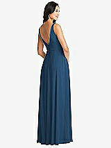 Rear View Thumbnail - Dusk Blue Bella Bridesmaids Dress BB131