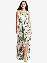 Front View Thumbnail - Palm Beach Print Bella Bridesmaids Dress BB131